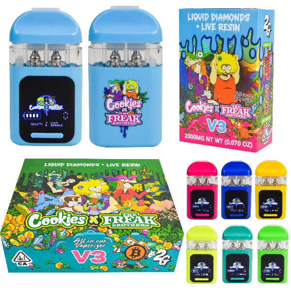 Cookies vides X Freak Brothers V3 Switch Dual Vape jetable 2G